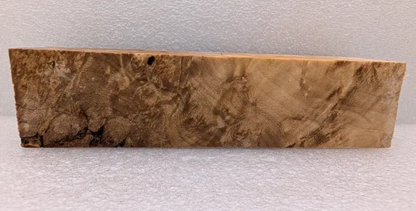 Rare Stabilized Maple Burl Knife Handle Set (6x1.5x1.5) — photo 4