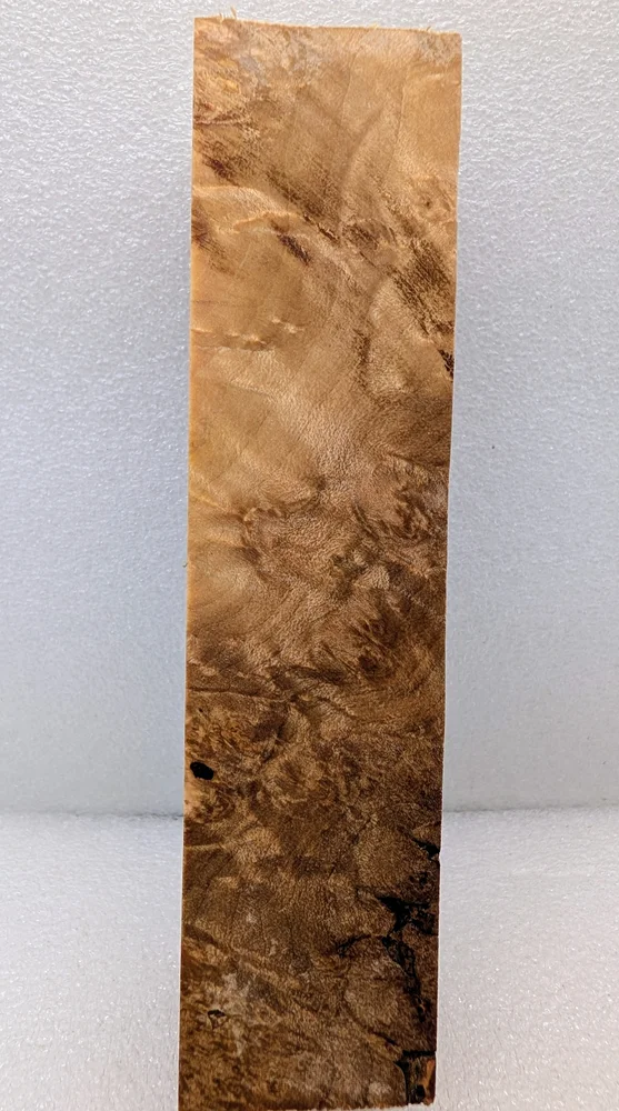 Rare Stabilized Maple Burl Knife Handle Set (6x1.5x1.5)