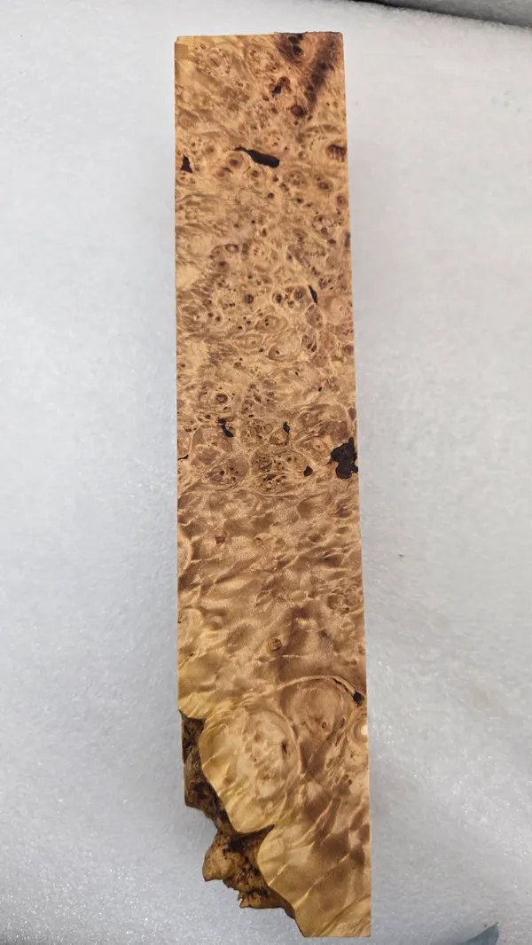 Clear Stabilized Burl Maple Turning Blank