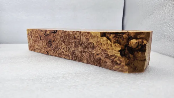 Clear Stabilized Burl Maple Turning Blank — photo 2
