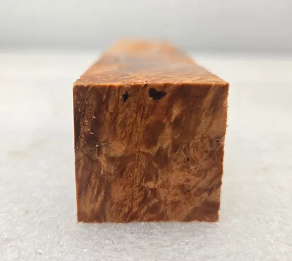 Clear Stabilized Burl Maple Pen Blank — photo 3