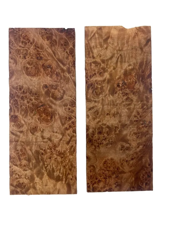 Stabilized Maple Burl Wood Scales (5x2x0.375) — photo 3