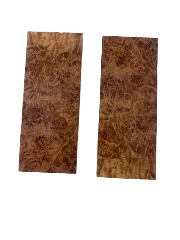 Stabilized Maple Burl Wood Scales (5x2x0.375) — photo 1