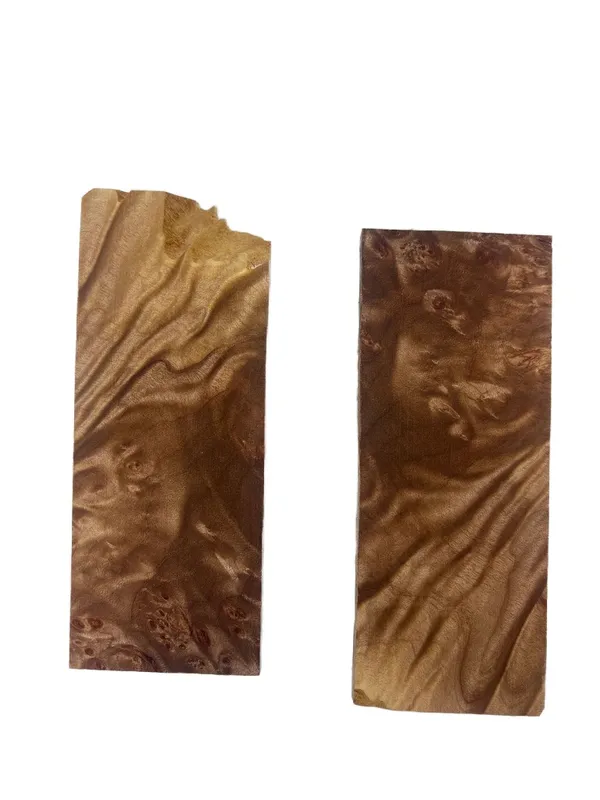Stabilized Curly Maple Knife Handle Scales (5x2x0.25) — photo 1