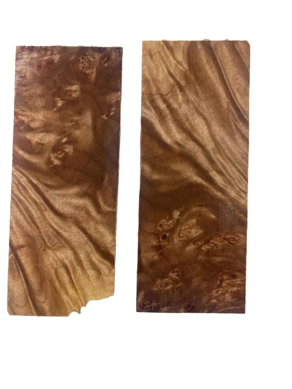 Stabilized Curly Maple Knife Handle Scales (5x2x0.25) — photo 3