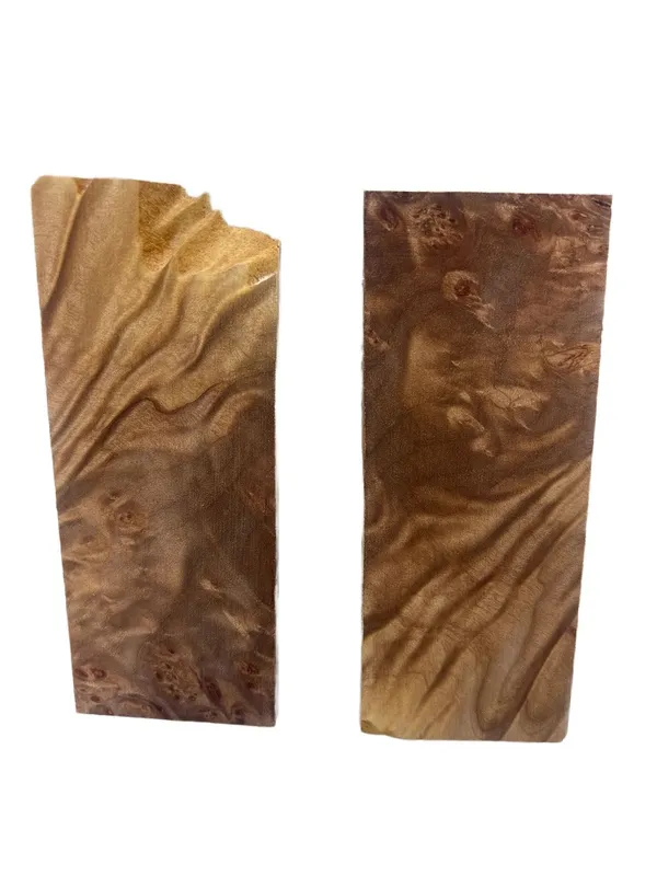 Stabilized Curly Maple Knife Handle Scales (5x2x0.25) — photo 2