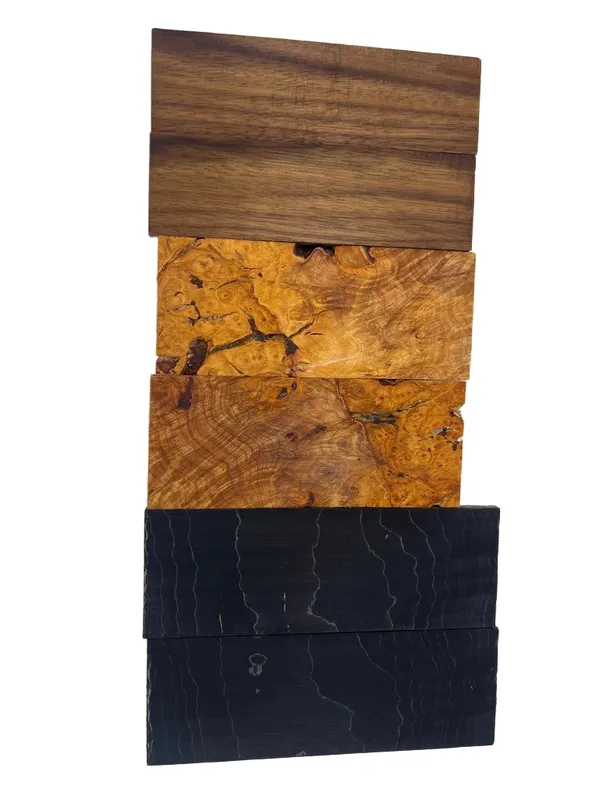 Lot of Stabilized Multiple Wood Knife Handle Scales (5x2x0.25) — photo 2