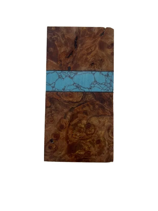 Premium Stabilized Maple Burl Knife Handle Block (3.75x1.875x1) — photo 1
