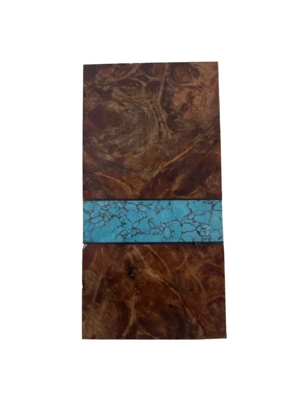 Premium Stabilized Maple Burl Knife Handle Block (3.75x1.875x1) — photo 3