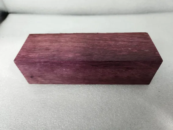 Clear Stabilized Purpleheart Turning Blank — photo 2