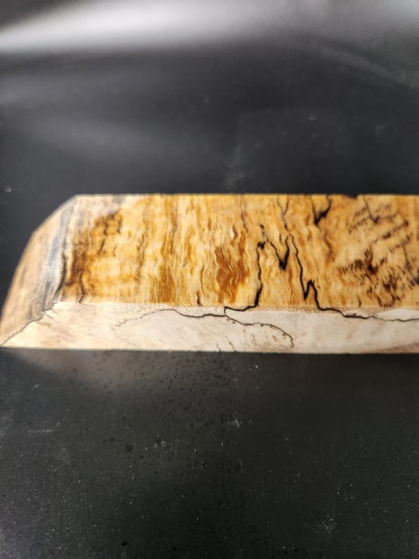 Clear Stabilized Spalted Koa Handle Block — photo 3