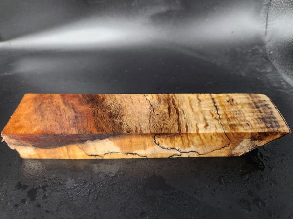 Clear Stabilized Spalted Koa Handle Block — photo 5