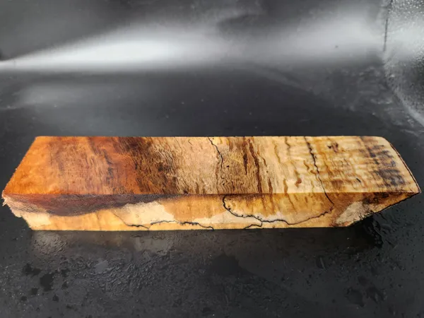 Clear Stabilized Spalted Koa Handle Block — photo 5