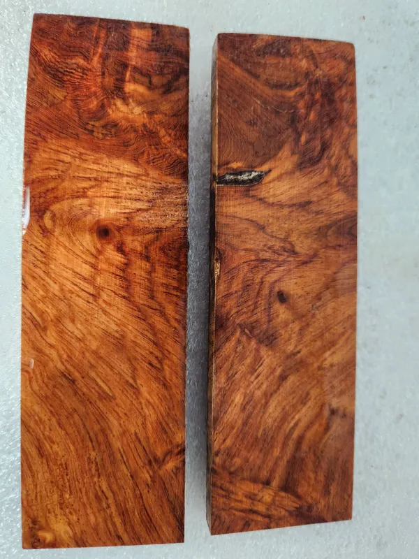 Figured Burl Amboyna Knife Scales — photo 3