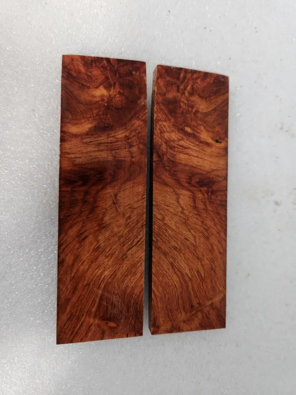 Figured Burl Amboyna Knife Scales — photo 2