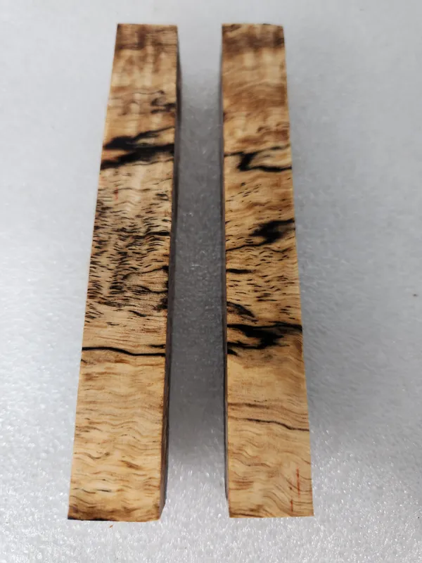 Clear Stabilized Curly Koa Pen Blank Kit — photo 3