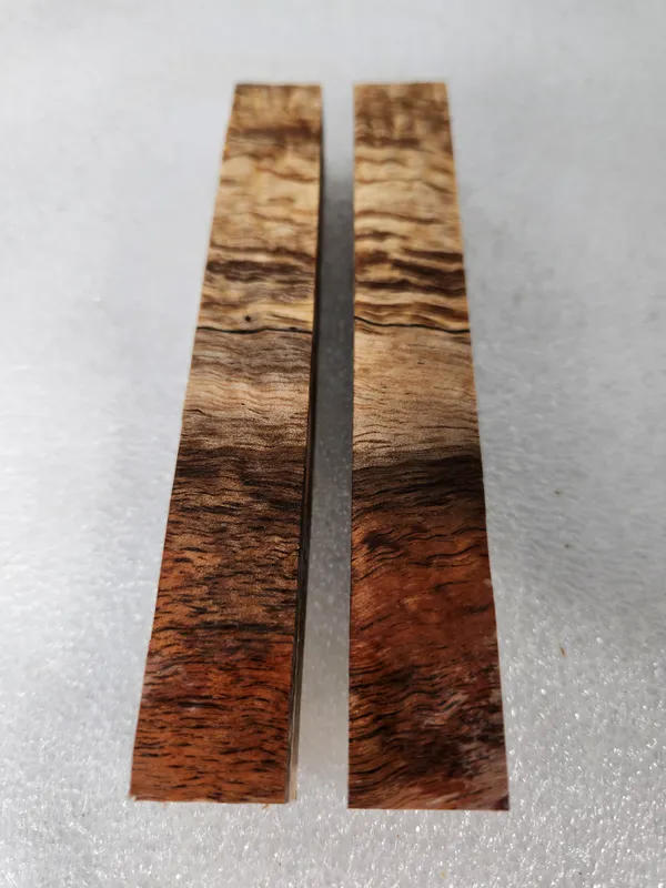 Clear Stabilized Curly Koa Pen Blank Kit — photo 4
