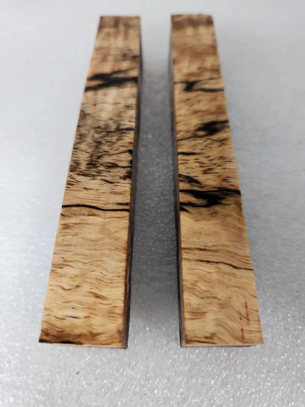 Clear Stabilized Curly Koa Pen Blank Kit — photo 2