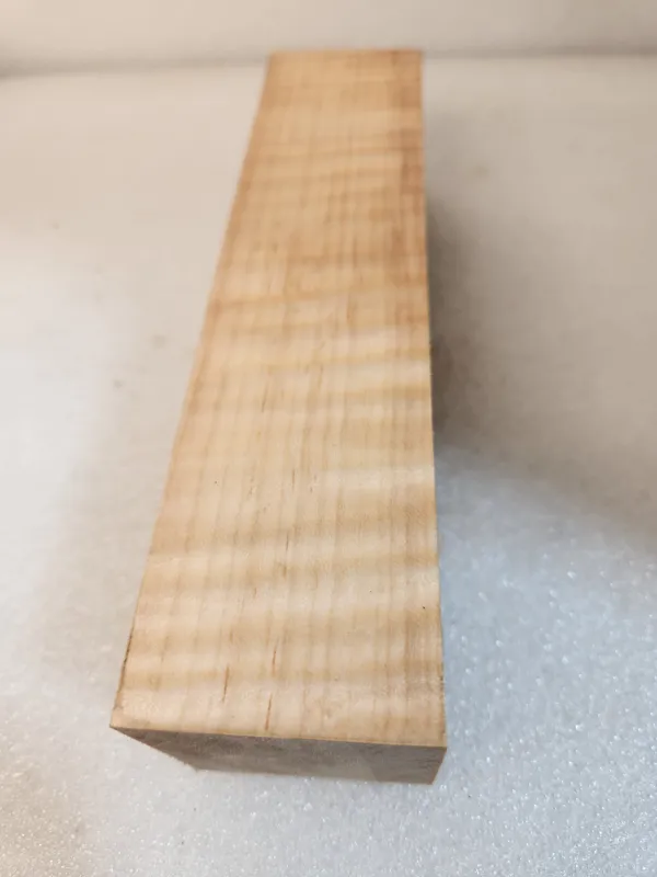 Clear Stabilized Quilted Maple Turning Blank