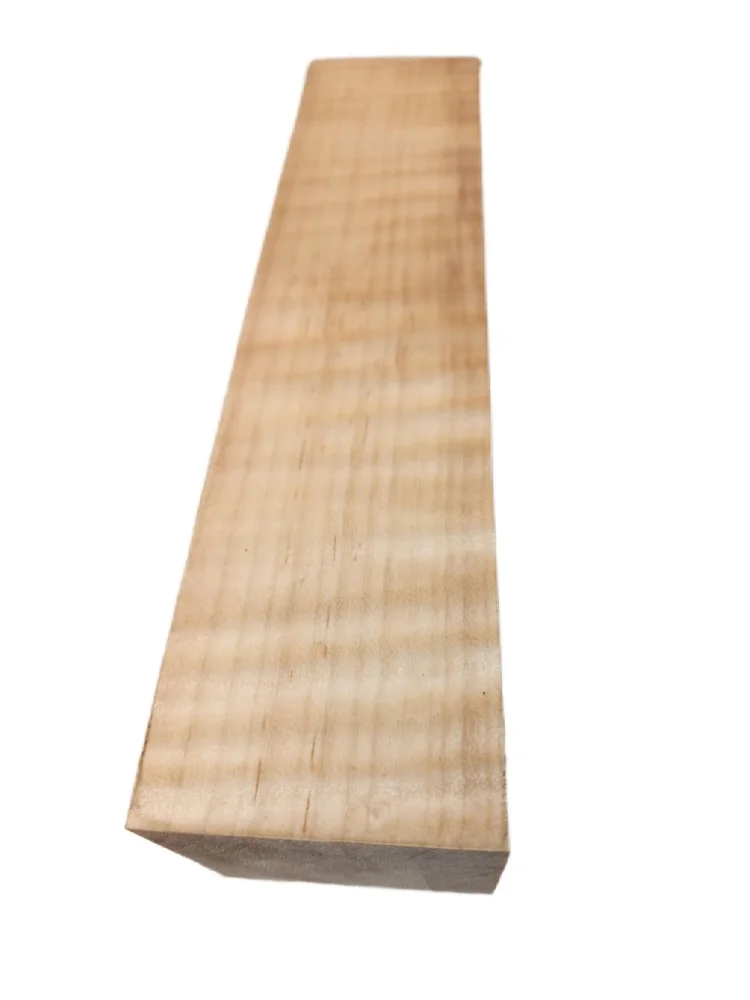 Exhibition Grade Stabilized Curly Maple Turning Blank (8x1.875x1.875)